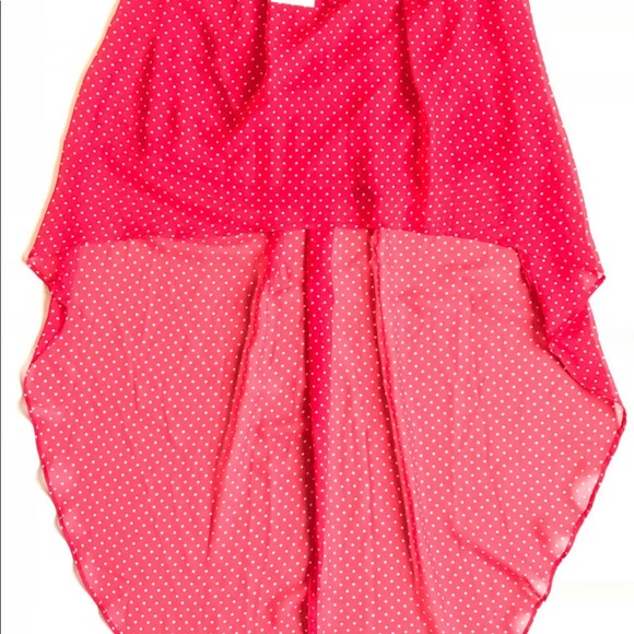 Olsenboye polka dot hi low skirt - Picture 5 of 7